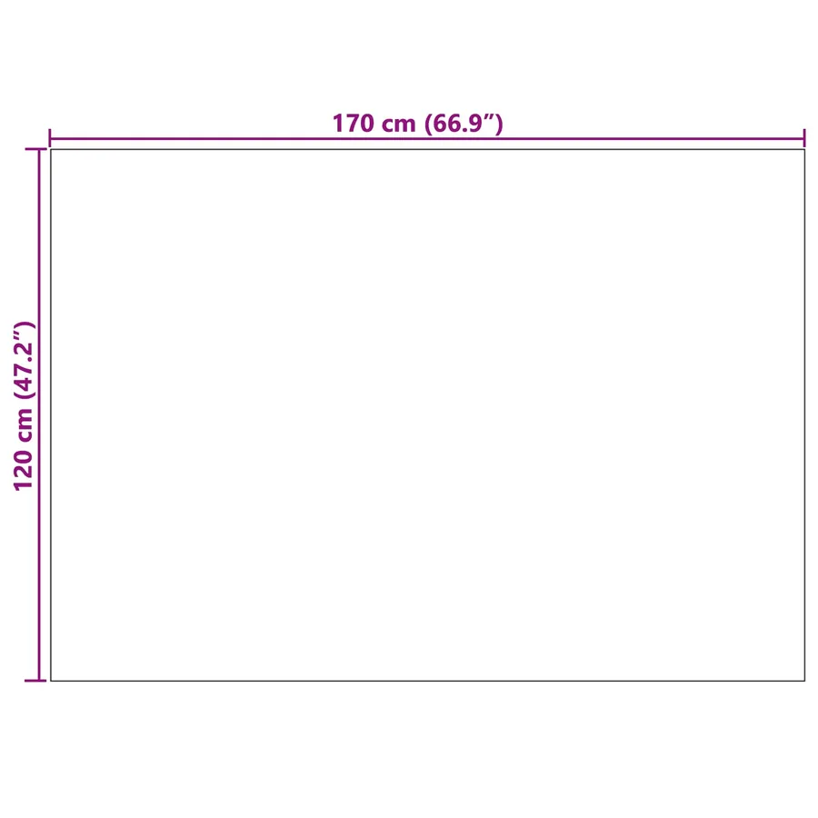 Tapis de surface Rectangulaire LUGO Crème 170 x 120 cm - 8