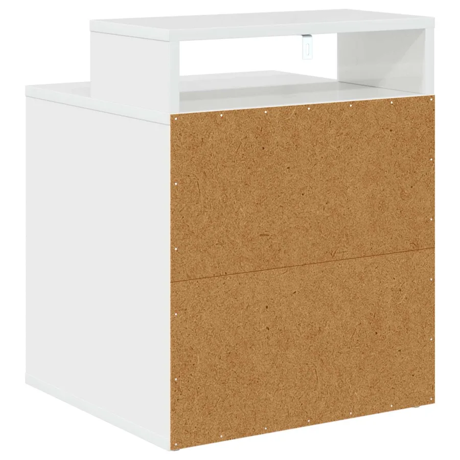 Maison pour chat Blanc Brillant 42,5 x 40 x 53,5 cm - 7