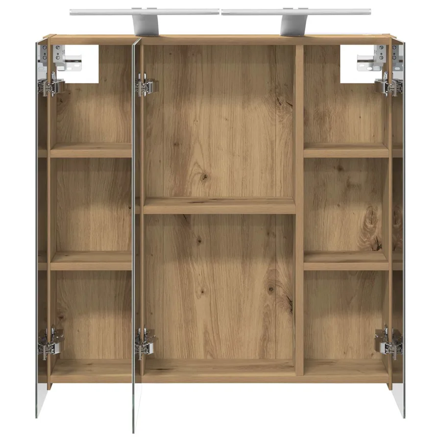 Armoire Miroir de Salle de Bain Chêne artisan 70 x 14,5 x 70 cm - 7