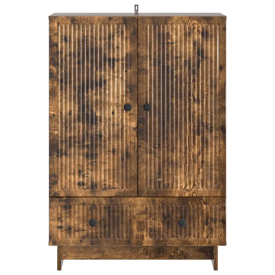 Buffet Chêne Fumé 66 x 34,5 x 95 cm Bois d’ingénierie - 6
