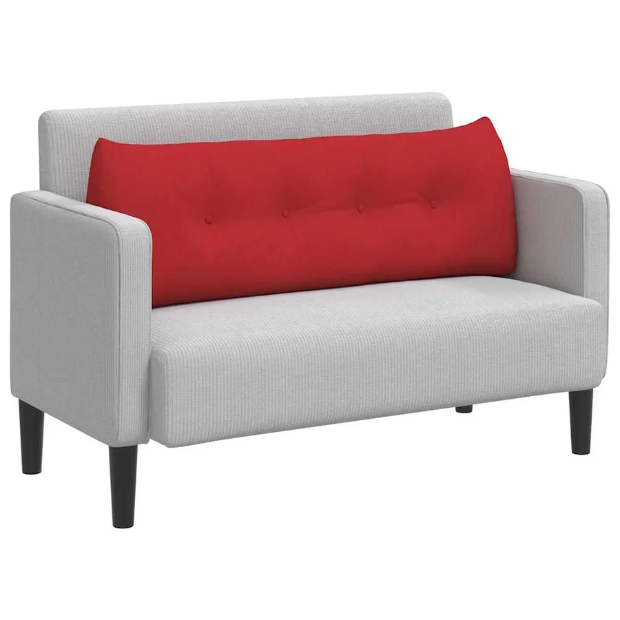 Coussin de Dos Rouge 140 x 24 x 50 cm tissu - 3