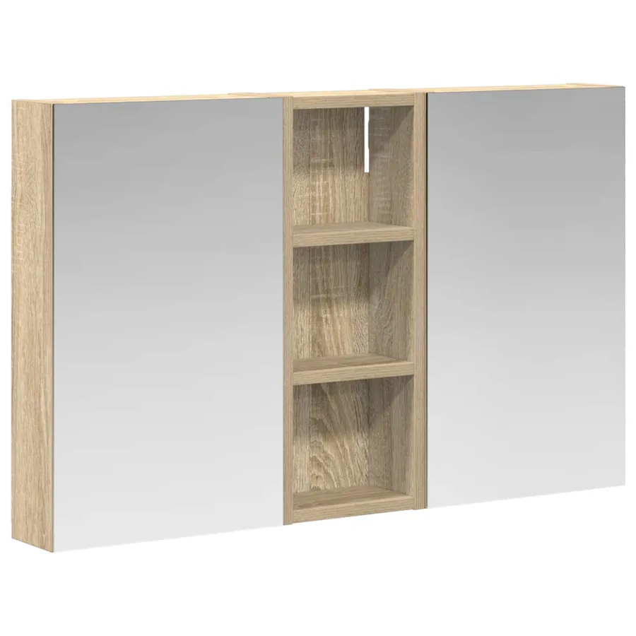 Ensemble de Meubles de Salle de Bain 3 pcs 80 x 10,5 x 50 cm - 2