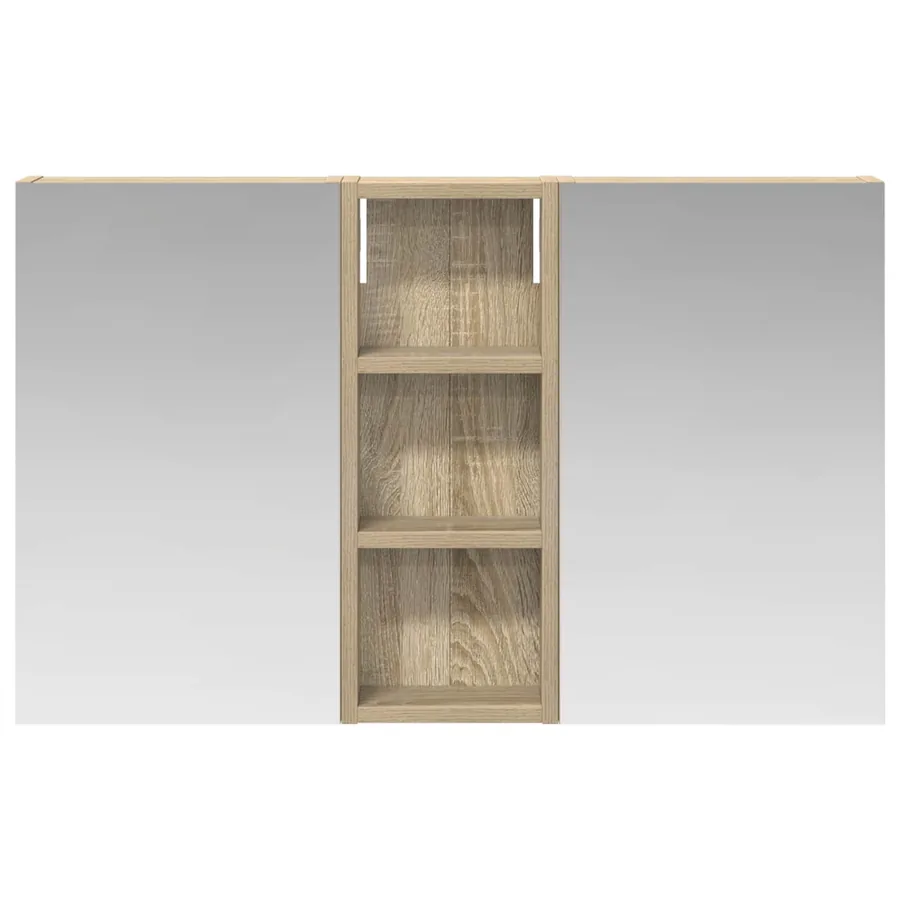 Ensemble de Meubles de Salle de Bain 3 pcs 80 x 10,5 x 50 cm - 6