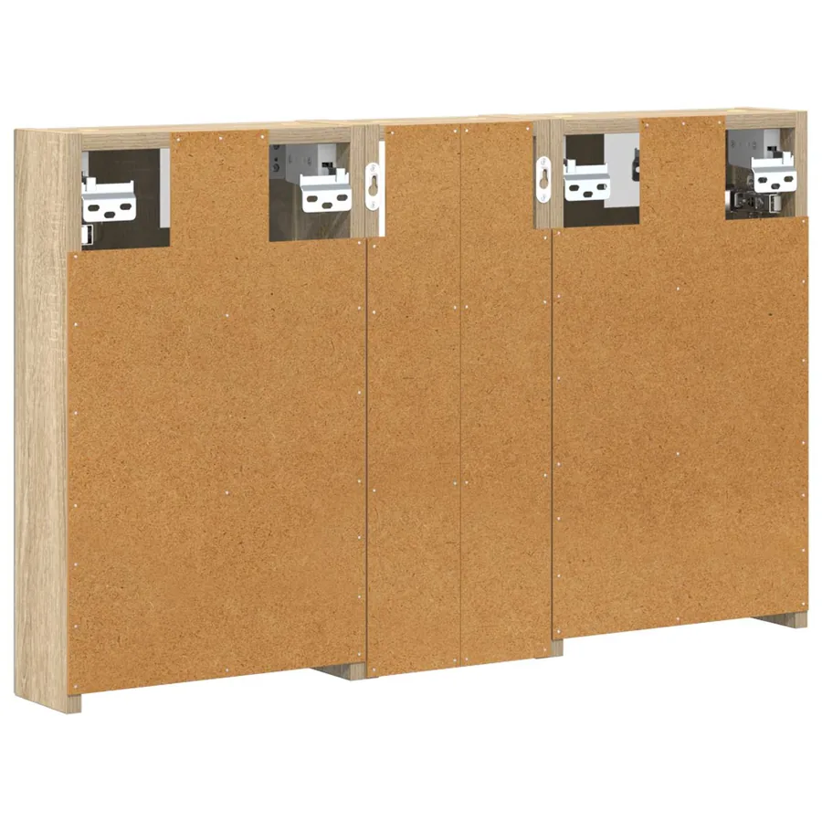 Ensemble de Meubles de Salle de Bain 3 pcs 80 x 10,5 x 50 cm - 9