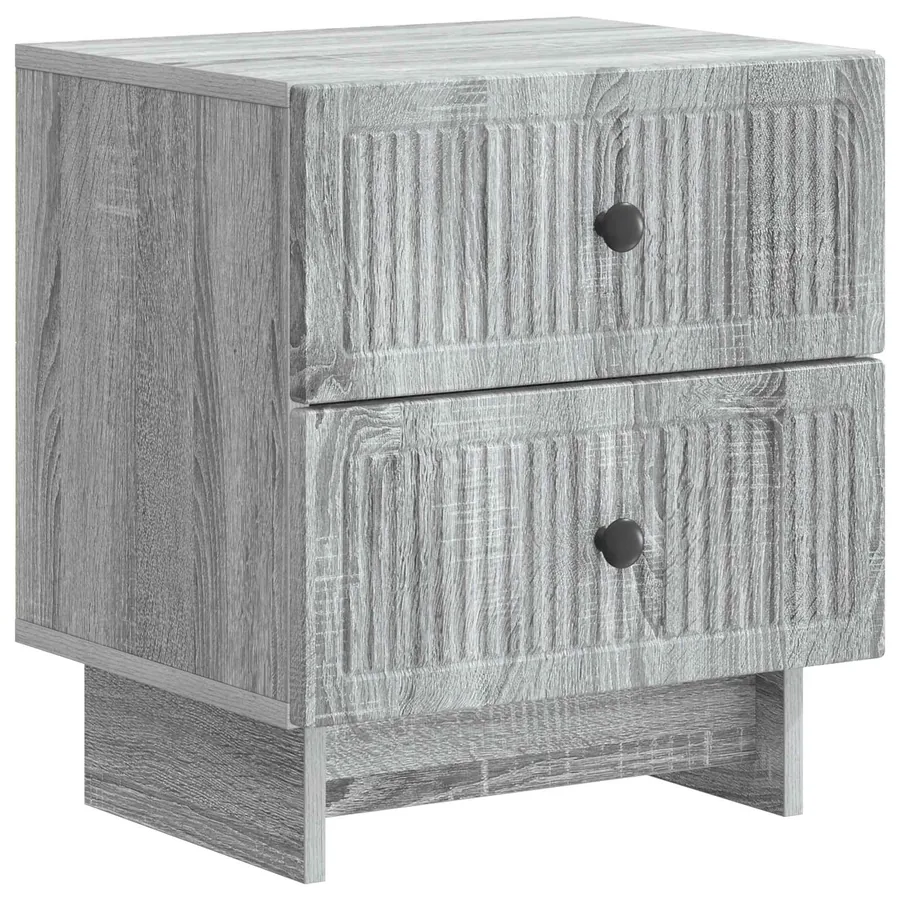 Cabinet de chevet avec tiroir Sonoma gris 43 x 34,5 x 47,5 cm - 2