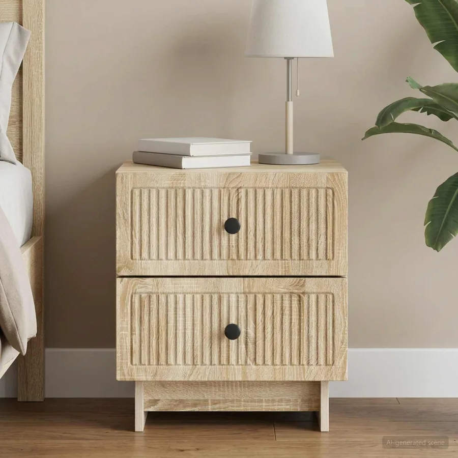 Cabinet de chevet avec tiroir Chêne Sonoma 43 x 34,5 x 47,5 cm