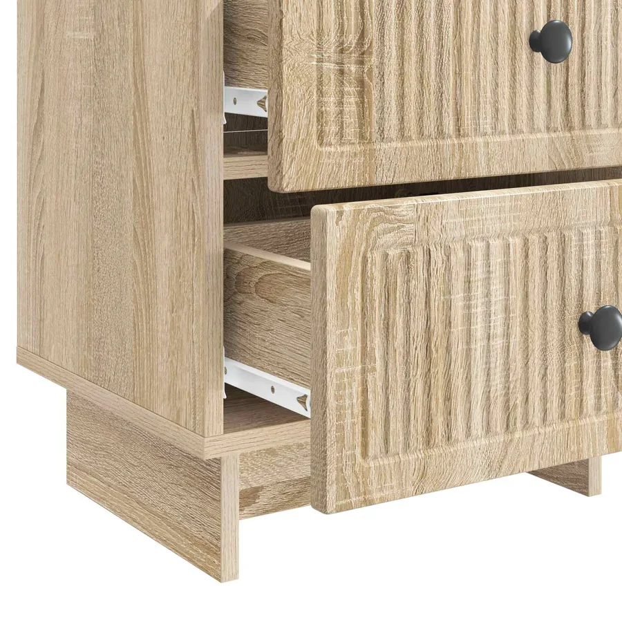Cabinet de chevet avec tiroir Chêne Sonoma 43 x 34,5 x 47,5 cm - 9