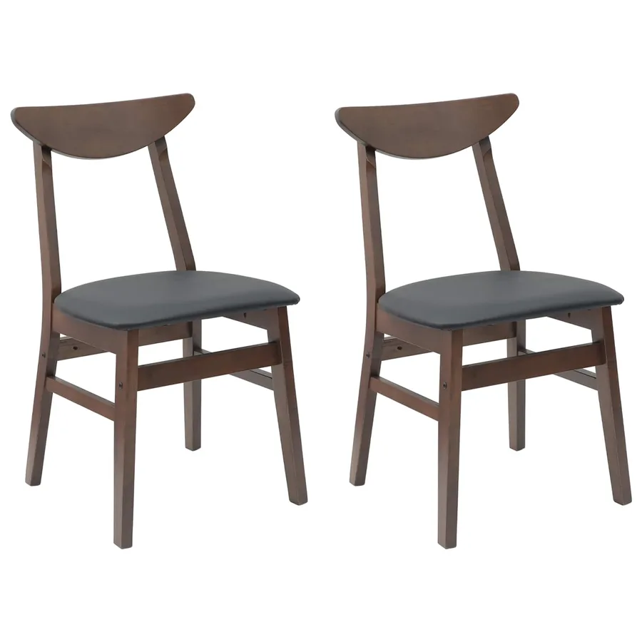 Chaises de salle à manger 2 pcs Marron Clair 42 x 47.5 x 81 cm - 2