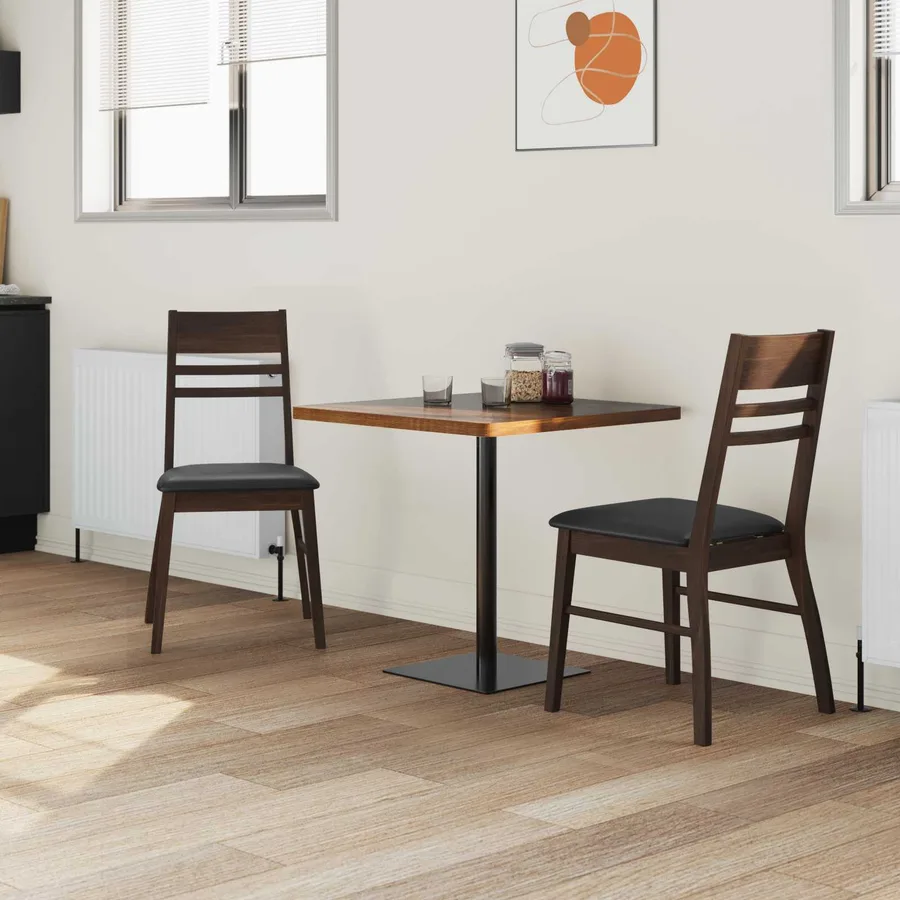 Chaises de salle à manger 2 pcs Marron Clair 43 x 54 x 89 cm - 3