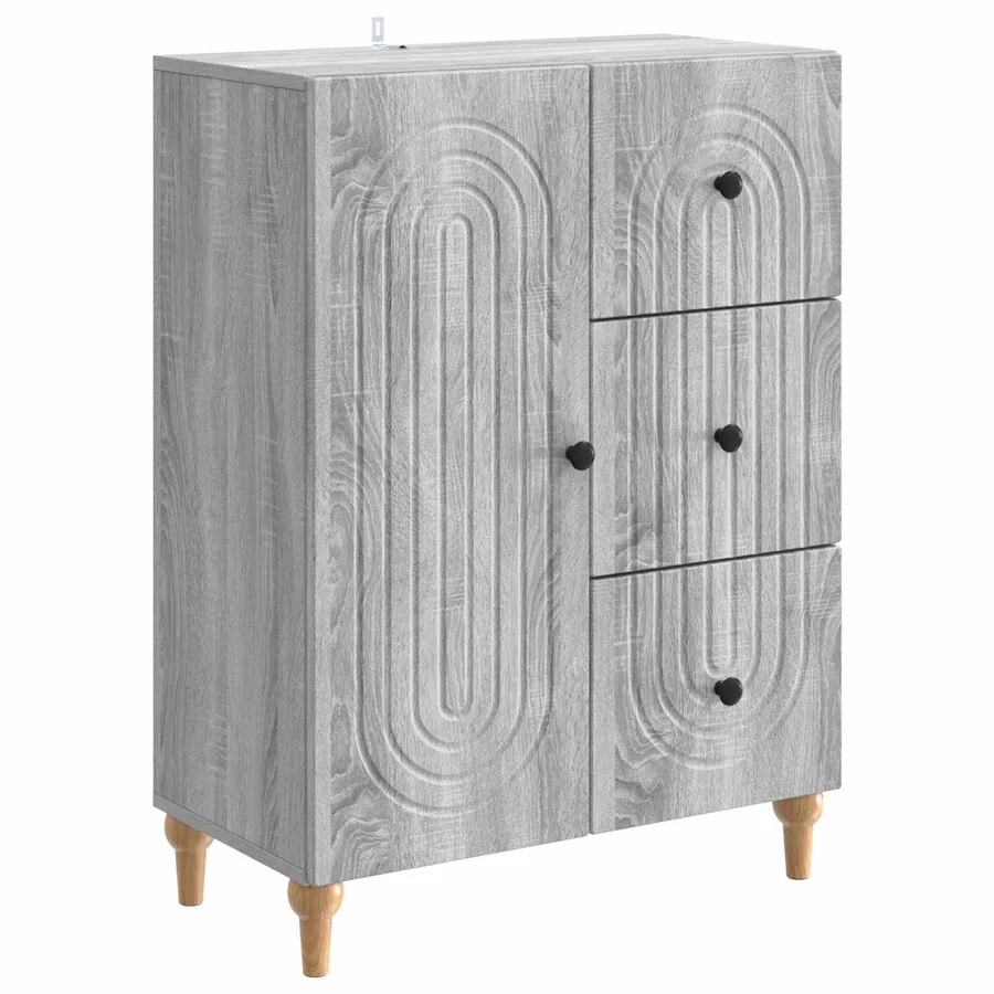 Buffet Sonoma gris 66 x 34,5 x 90 cm Bois d'ingénierie - 2