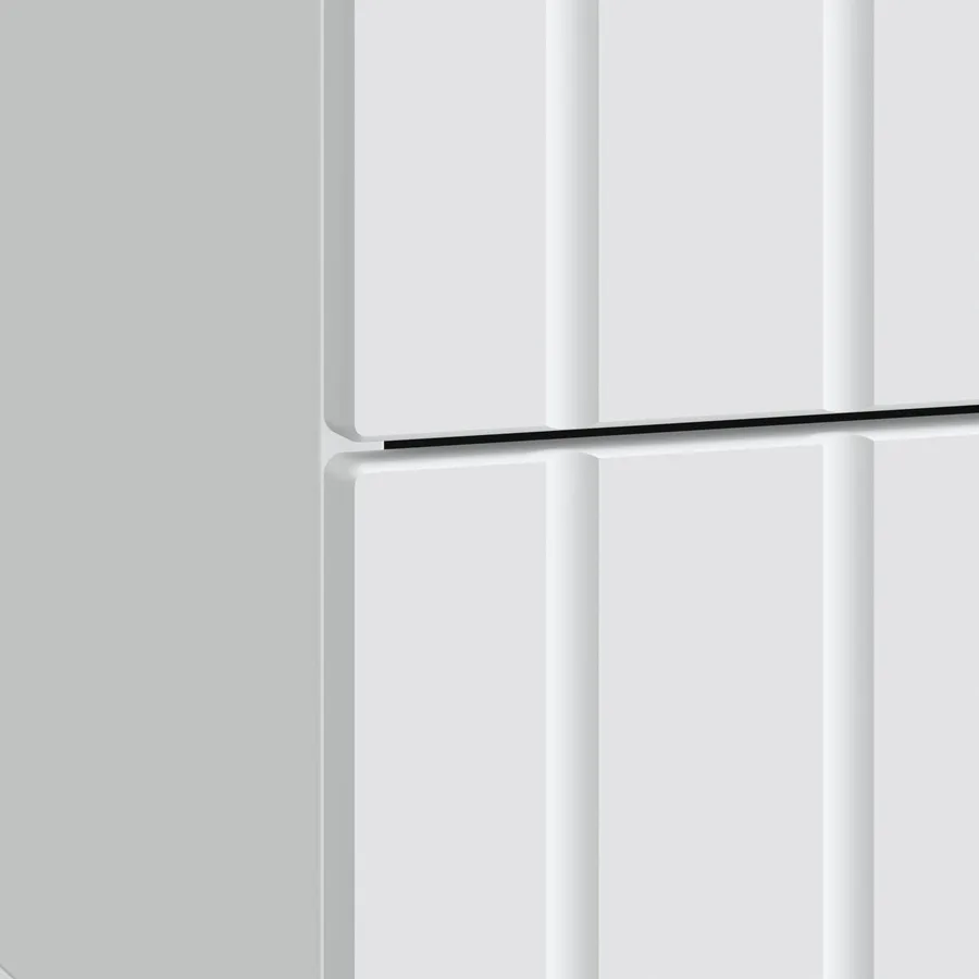 Cabinet de chevet avec tiroir 2 pcs Blanc 43 x 34,5 x 49,5 cm - 10
