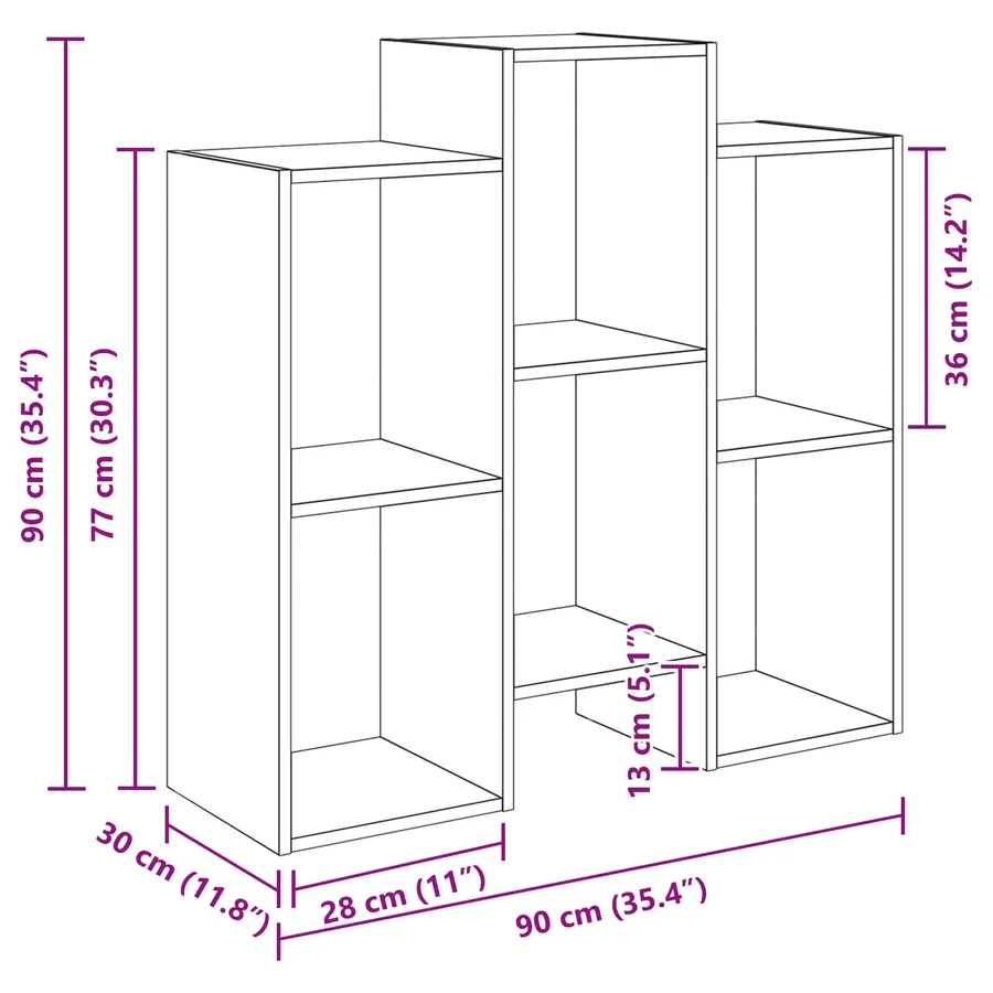 Buffet Blanc 90 x 30 x 90 cm - 8