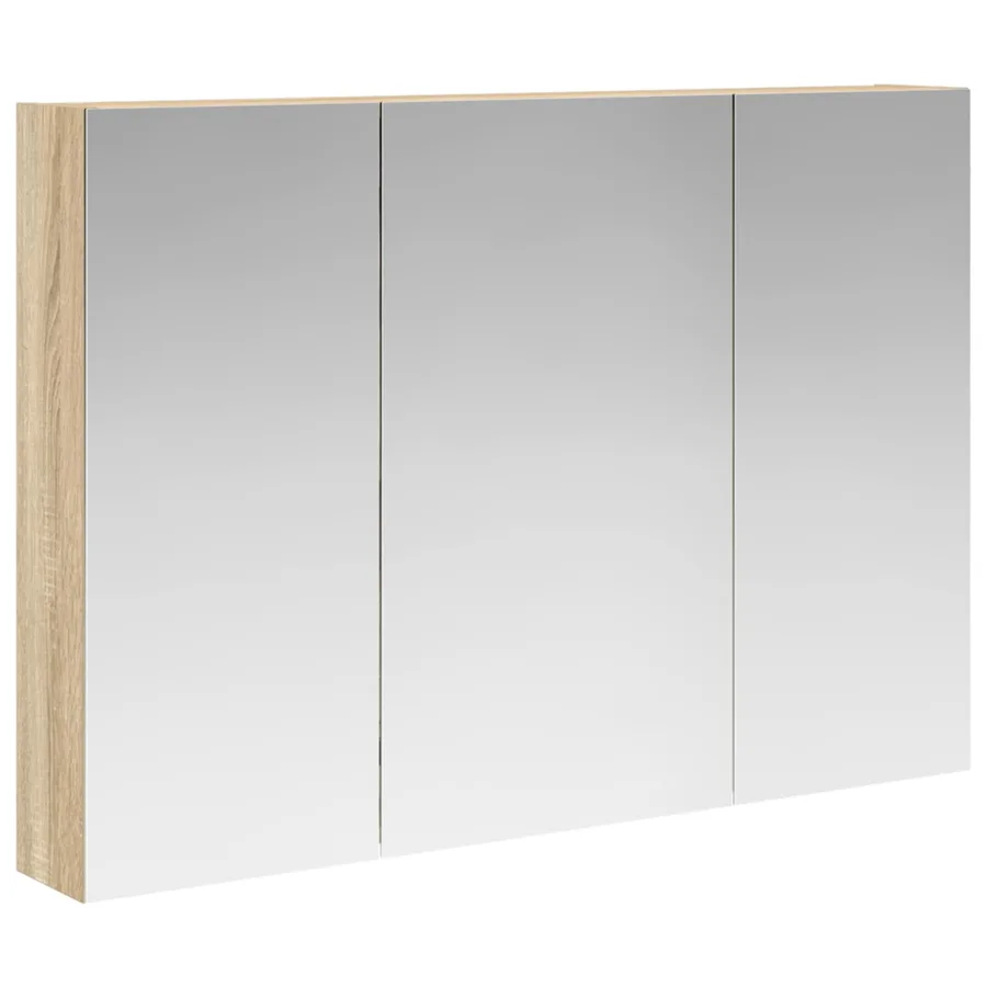Armoire Miroir de Salle de Bain Chêne Sonoma 100 x 14,5 x 70 cm - 2