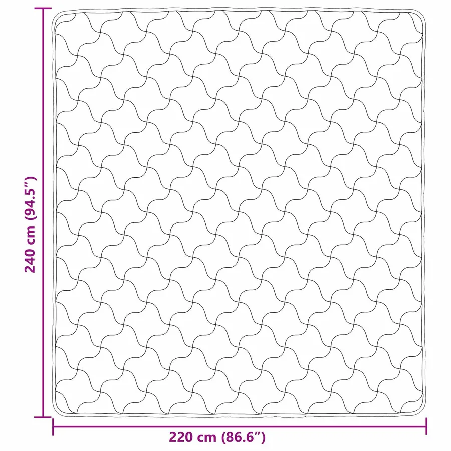Duvet d'hiver Matelassé Gris clair 220 x 240 cm - 8
