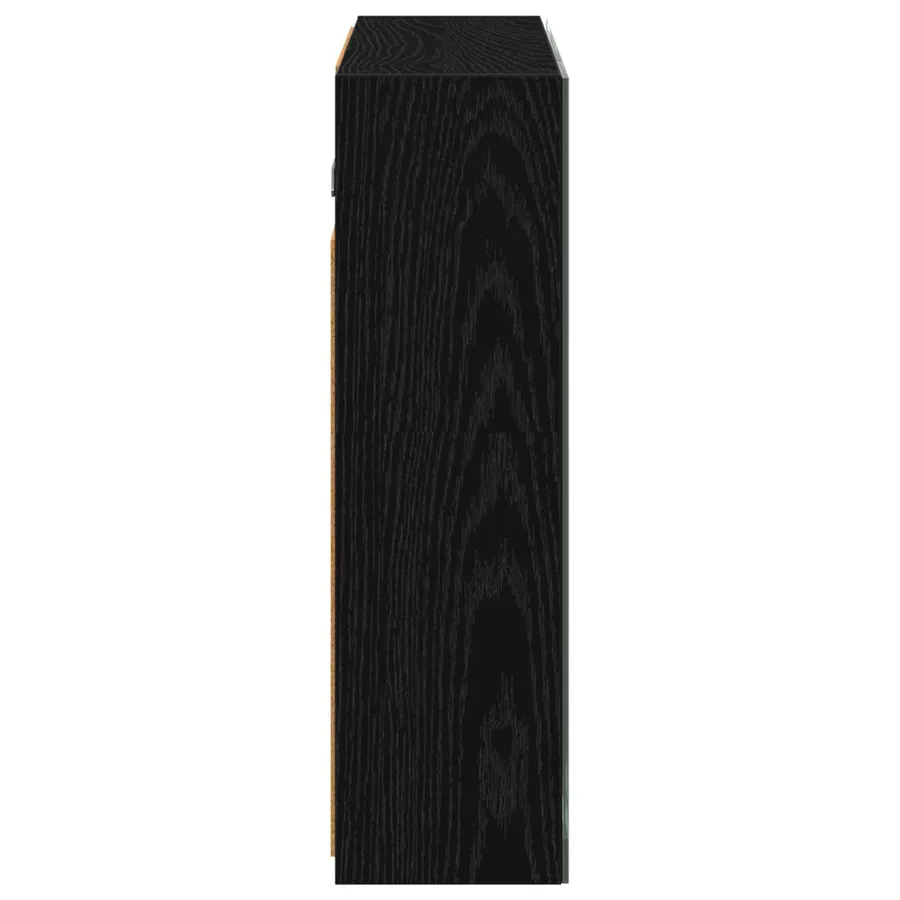 Armoire Miroir de Salle de Bain Chêne noir 60 x 14,5 x 50 cm - 7