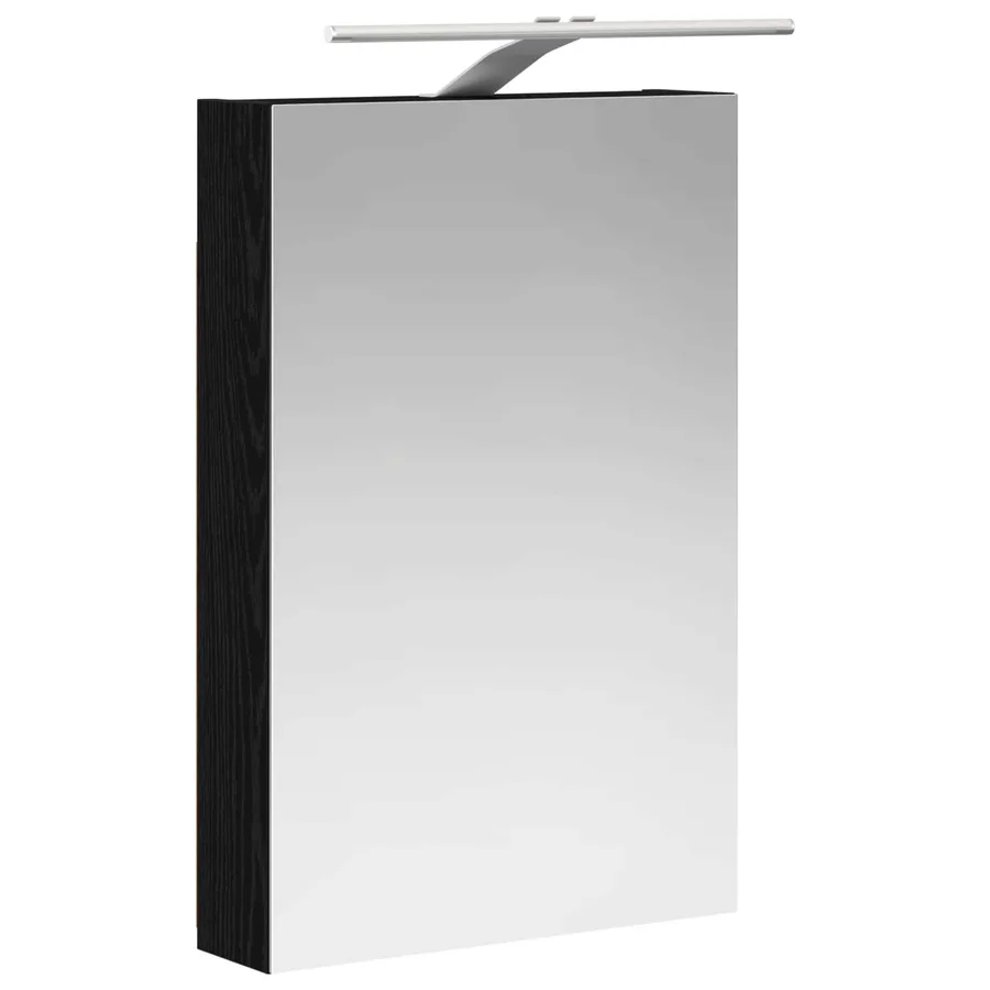 Armoire Miroir de Salle de Bain Chêne noir 40 x 10,5 x 60,5 cm - 5