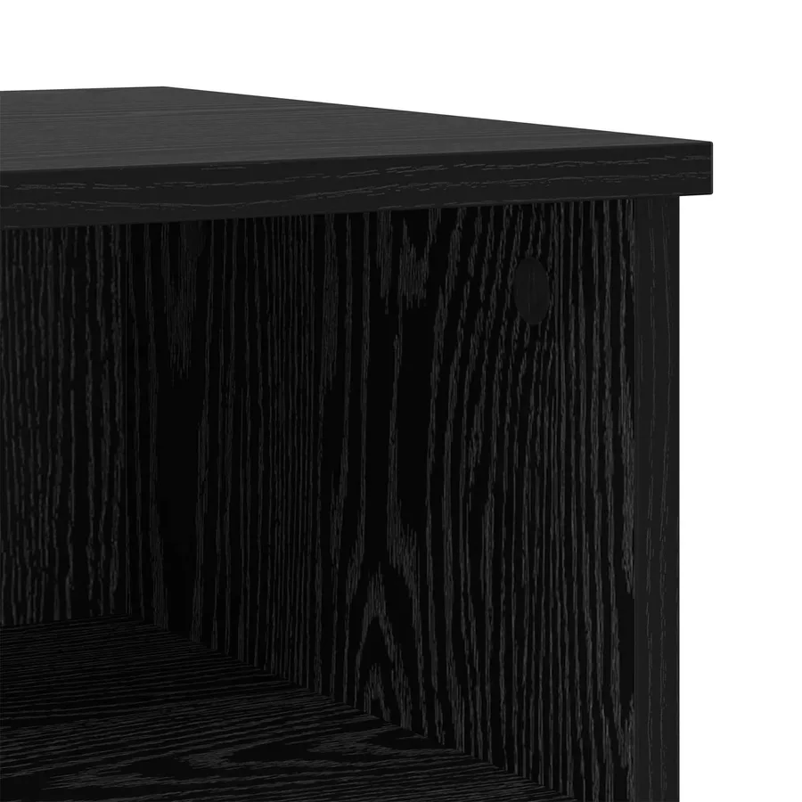 Armoire de lit Chêne noir 40 x 35 x 50 cm Bois d'ingénierie - 9