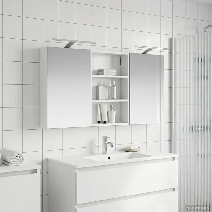 Ensemble de Meubles de Salle de Bain 3 pcs 120 x 10,5 x 60,5 cm - 4