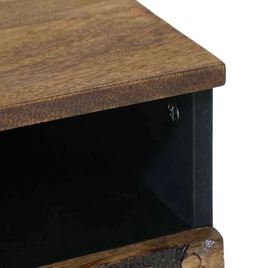 Table basse Marron 80 x 54 x 40 cm Bois de mangue massif - 6
