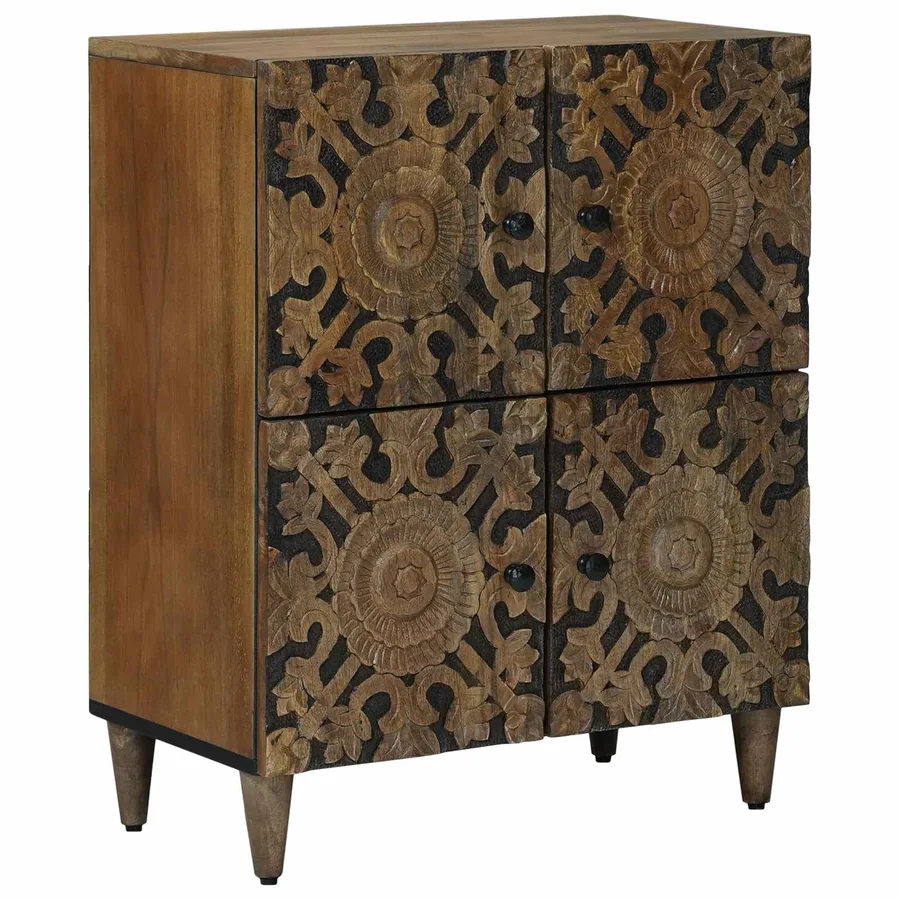 Buffet Marron 60 x 33,5 x 75 cm Bois de mangue massif