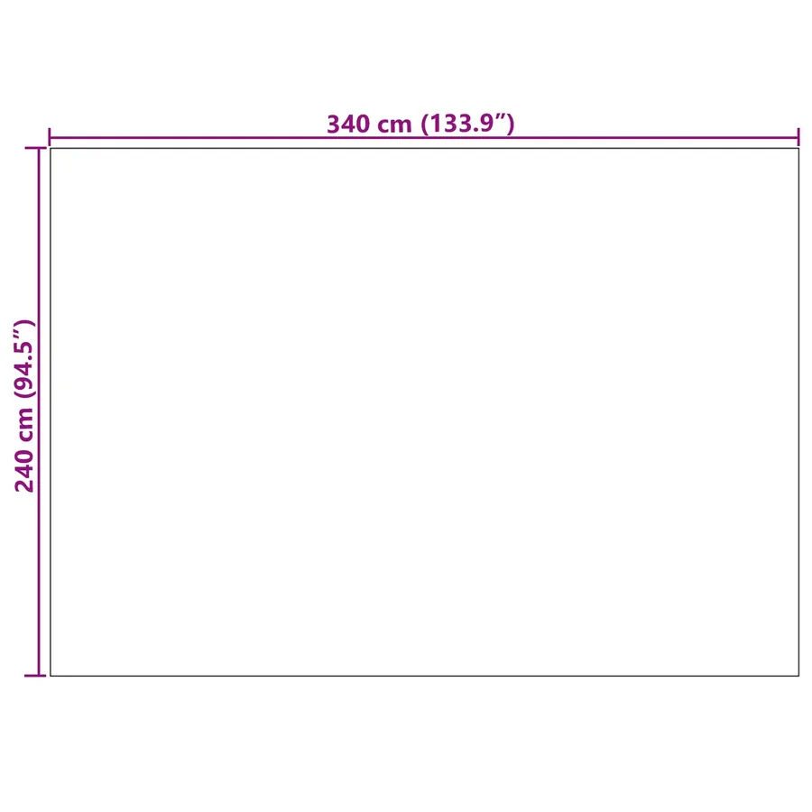 Tapis de surface SIROLO Gris 340 x 240 cm Polyester - 8