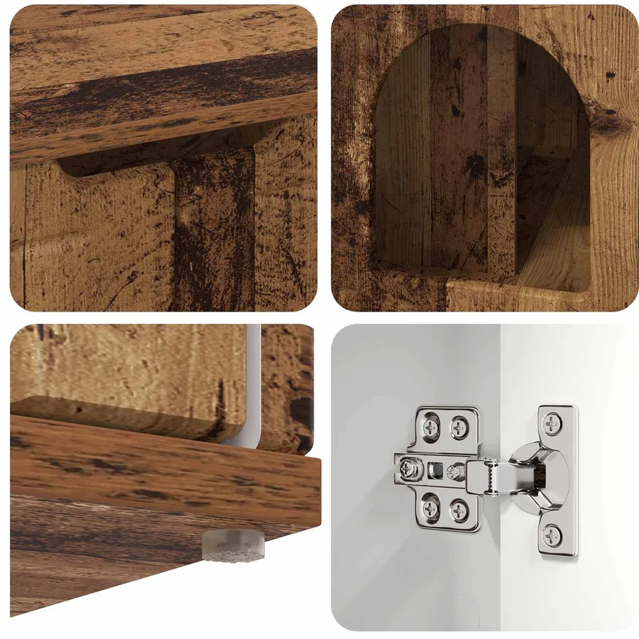 Maison pour chat Bois ancien 85 x 55 x 50,5 cm - 10