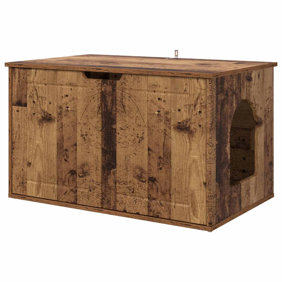 Maison pour chat Bois ancien 85 x 55 x 50,5 cm - 2