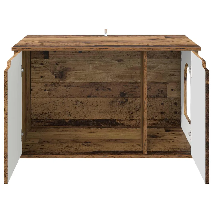 Maison pour chat Bois ancien 85 x 55 x 50,5 cm - 6