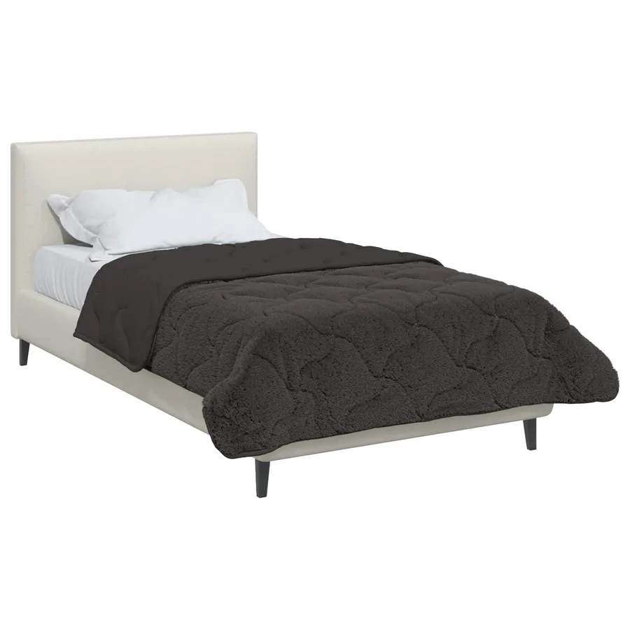 Duvet d'hiver Matelassé Anthracite 155 x 200 cm - 3