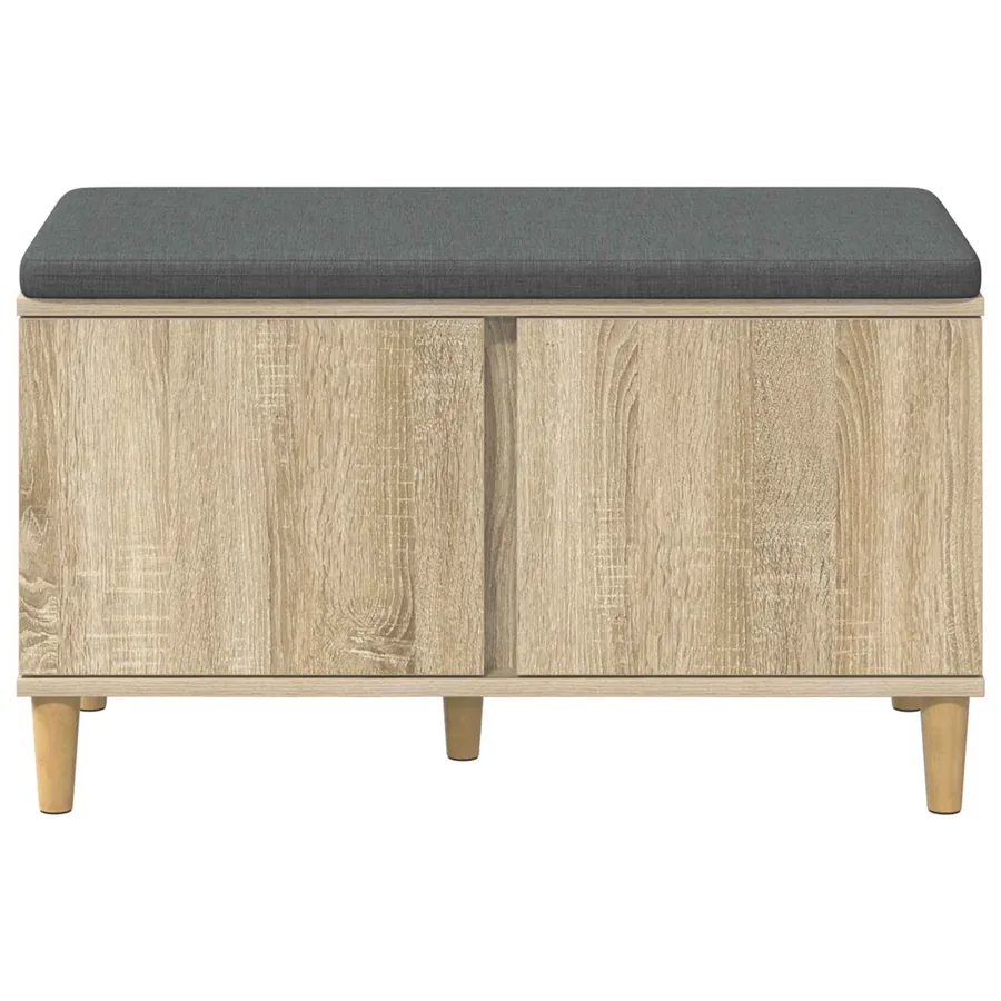 Banc d'entrée avec coussin Chêne Sonoma 80 x 38 x 46 cm - 6