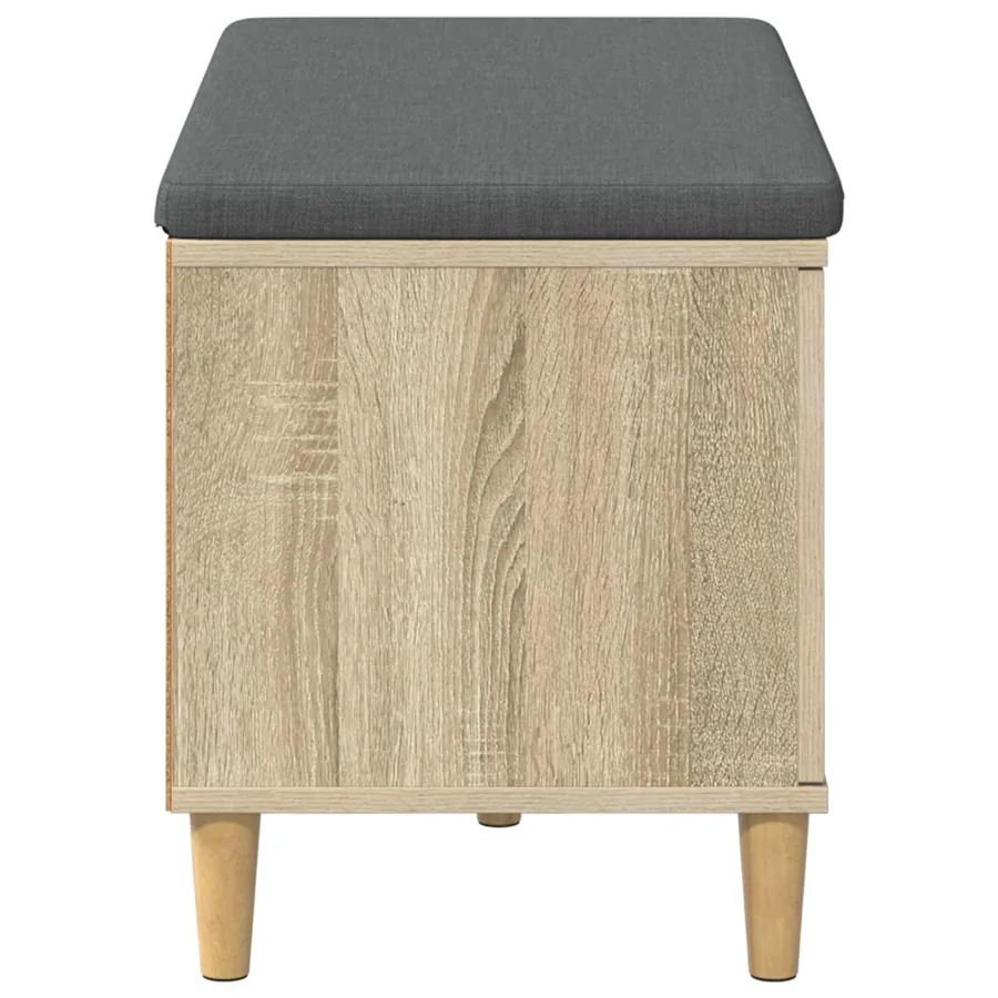 Banc d'entrée avec coussin Chêne Sonoma 80 x 38 x 46 cm - 7