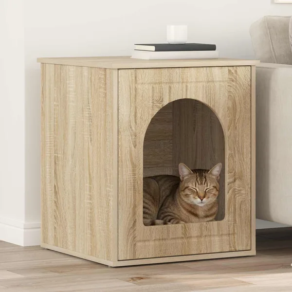 Maison pour chat Sonoma 53 x 52 x 62 cm Bois d'ingénierie
