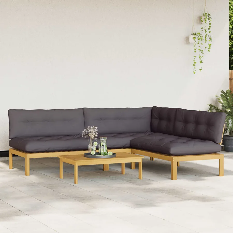 4 Pièce Unité du canapé en palette de jardin - 4