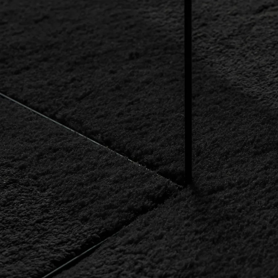 Tapis doux à poils moyens et lavable HUARTE Noir 500 x 80 cm - 5