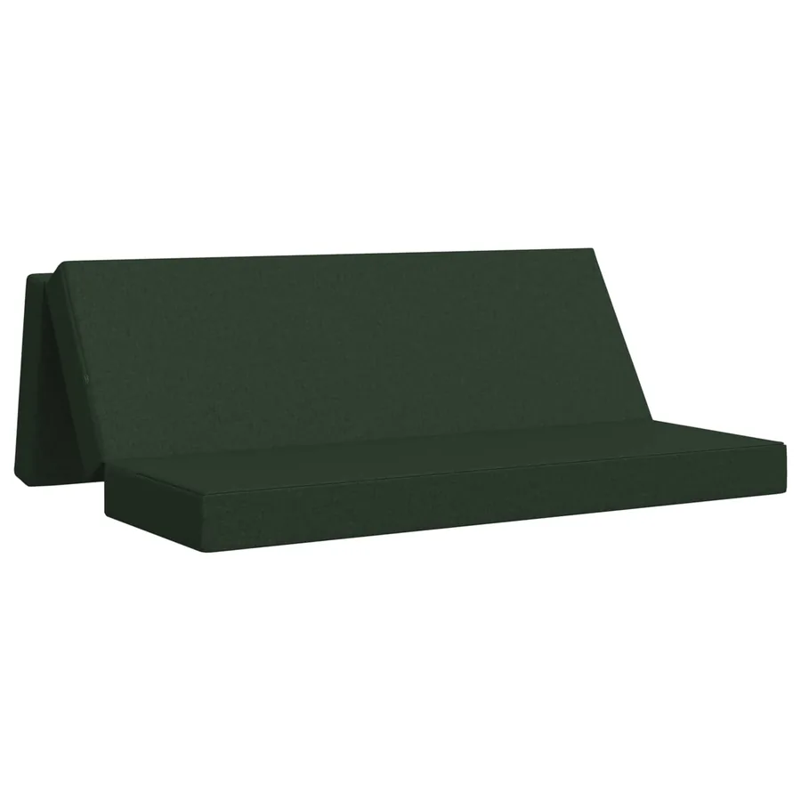 Canapé-lit pliable 180 x 67 x 45 cm Vert foncé - 2