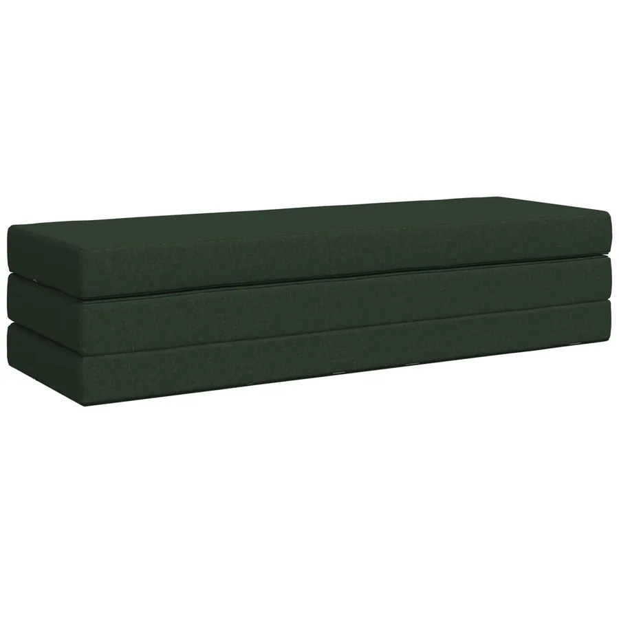 Canapé-lit pliable 180 x 67 x 45 cm Vert foncé - 3