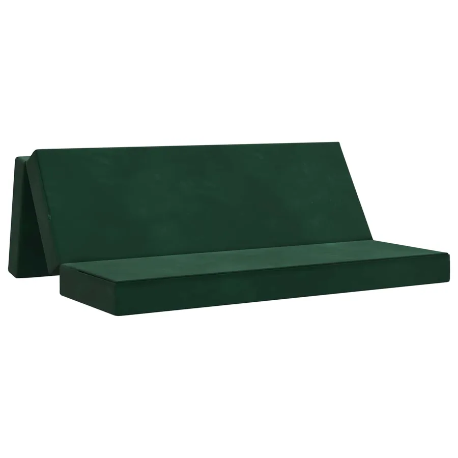 Canapé-lit pliable 180 x 67 x 45 cm Vert foncé - 2