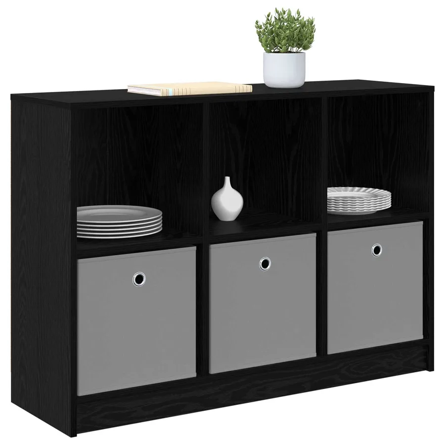 Buffet avec tiroir Chêne noir 102 x 32 x 73,5 cm - 3