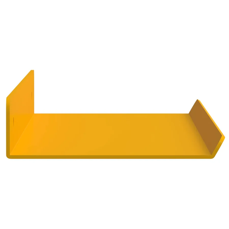 Étagère flottante 2 pcs Jaune moutarde 40 x 8,5 x 2,5 cm Acier - 6
