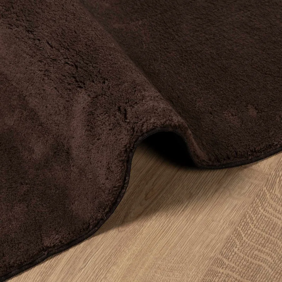 Tapis doux à poils moyens et lavable HUARTE Marron 500 x 80 cm - 6