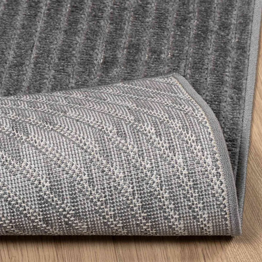 Tapis de surface PALMERAS Anthracite 200 x 200 cm Polyester - 4