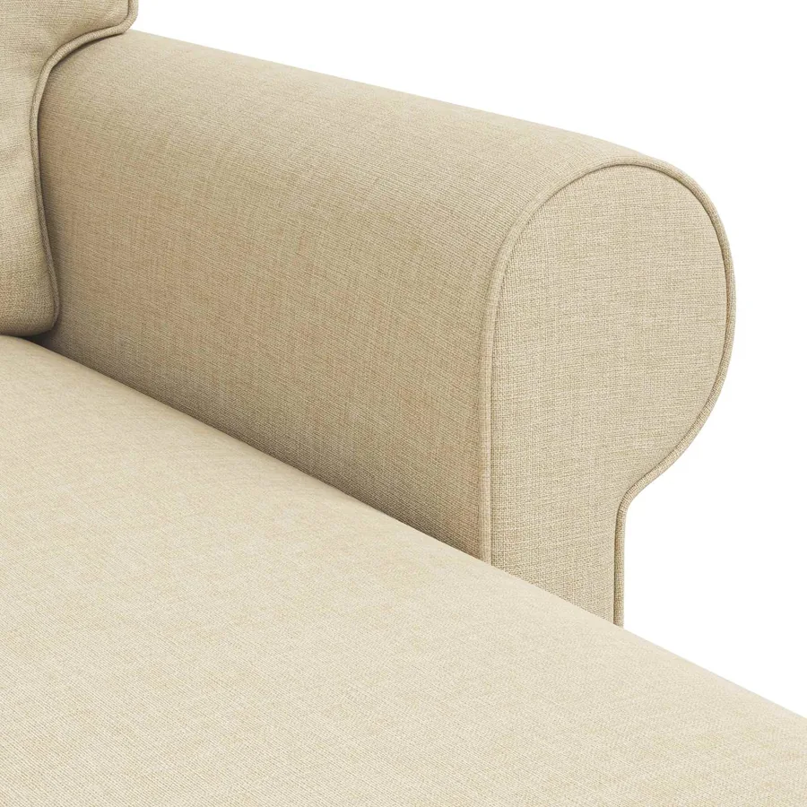 Canapé Crème 245 x 138 x 80 cm tissu - 7