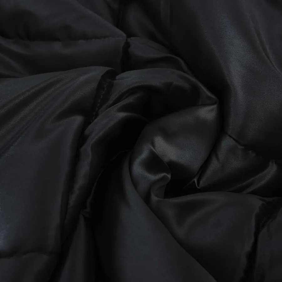 Duvet d'été simple Noir 140 x 200 cm Satin et Microfibre - 6