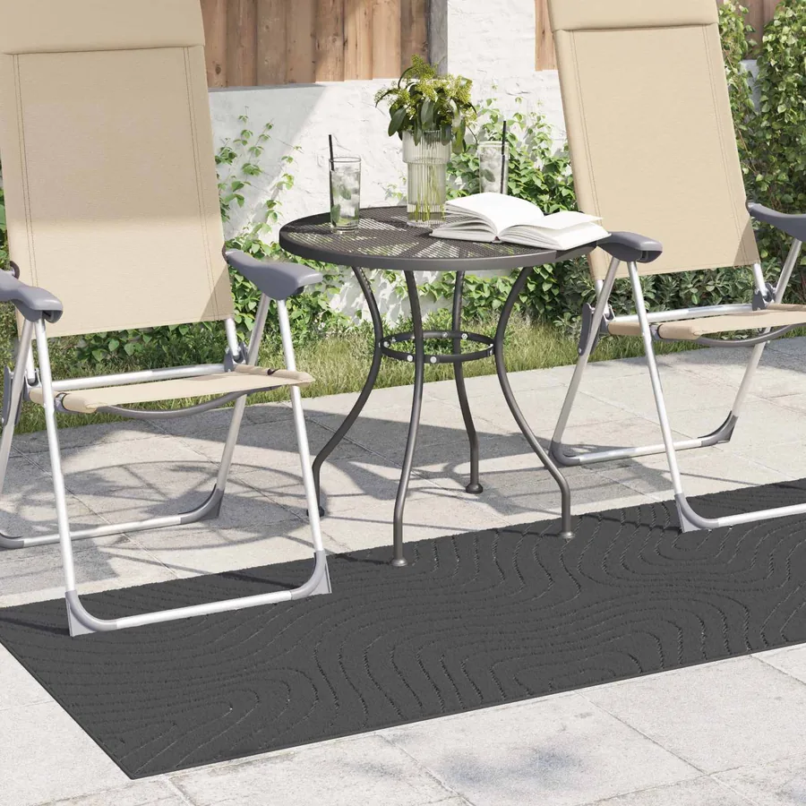 Tapis de surface PALMERAS Anthracite 200 x 80 cm Polyester - 3