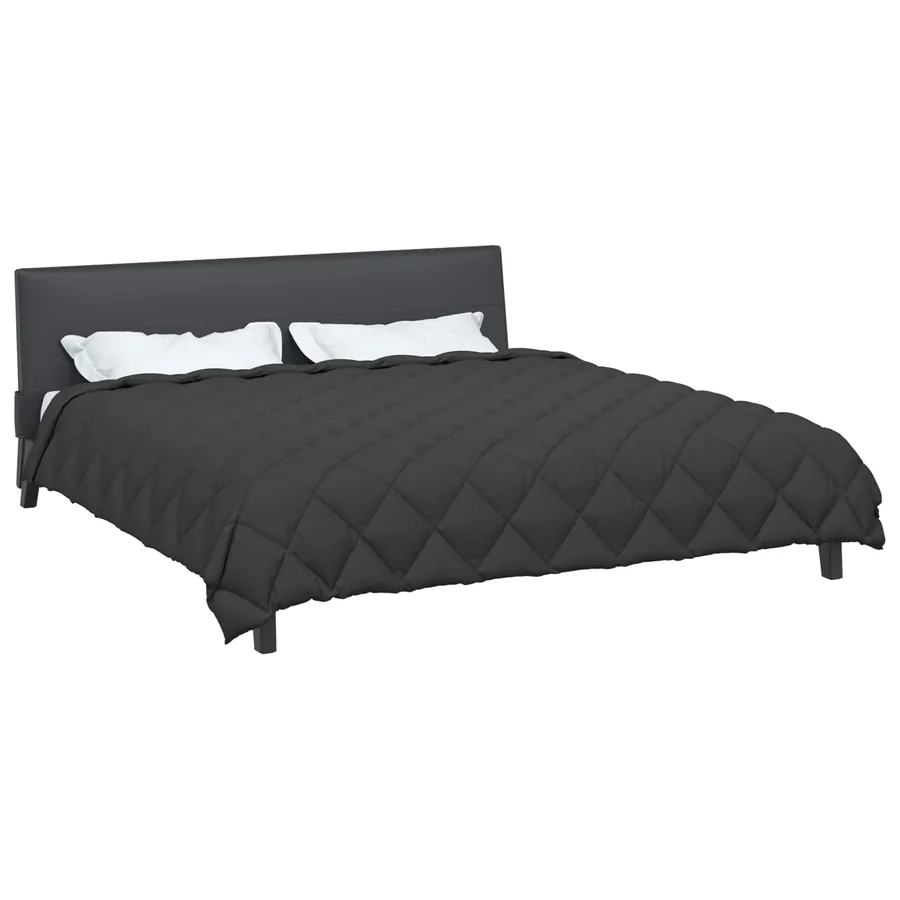 Duvet d'hiver Anthracite 200 x 200 cm Microfibre - 3