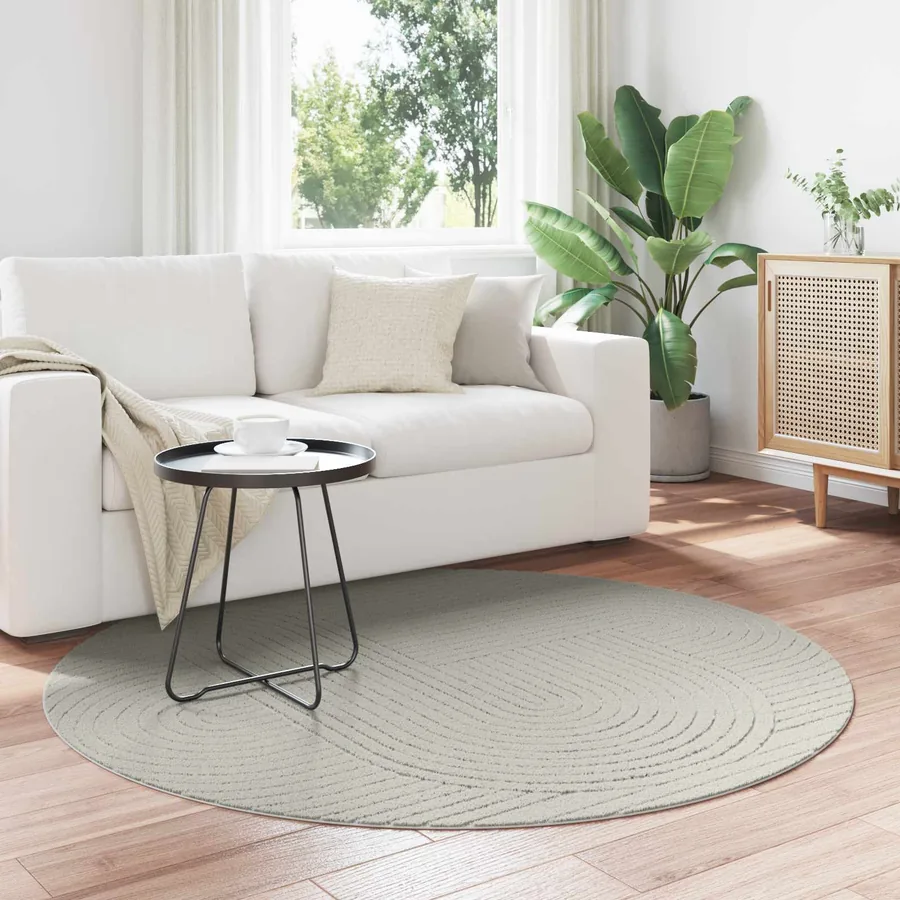 Tapis de surface Rond PALMERAS Vert Ø 200 CM Polyester