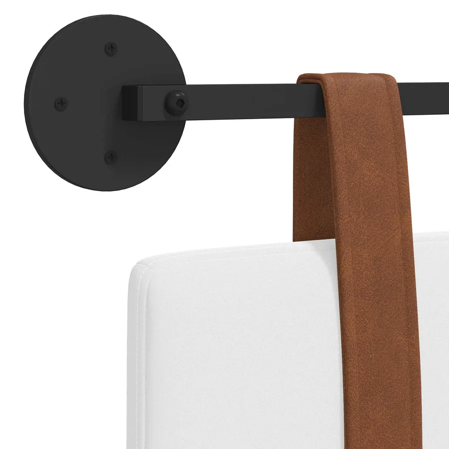 Tête de lit suspendue Blanc PU antique - 9