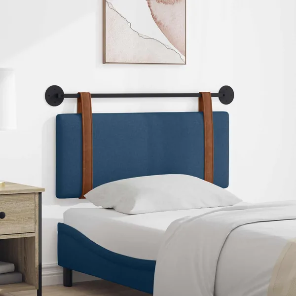 Tête de lit suspendue Bleu PU antique