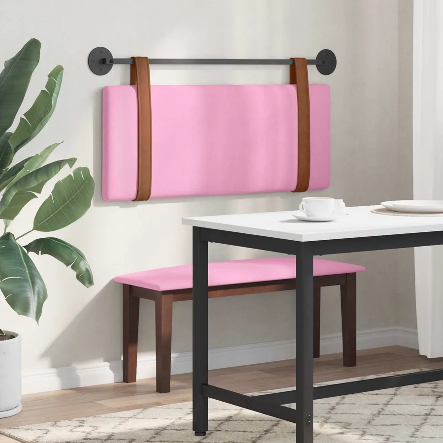 Tête de lit suspendue Rose PU antique - 4
