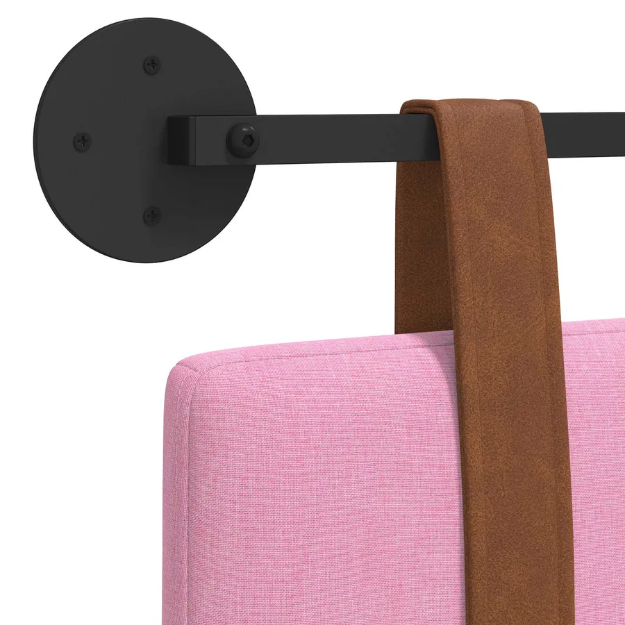 Tête de lit suspendue Rose PU antique - 9